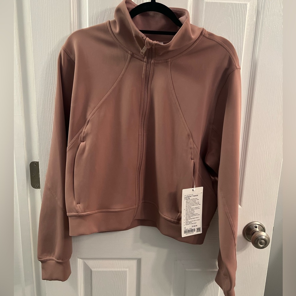Lululemon Luxtreme Spacer Full Zip Size 12 Pink